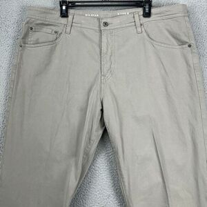 Big Star Khaki Pants Mens 40X32 Gray B Type 3 Flat Front Casual Stretch 5 Pocket